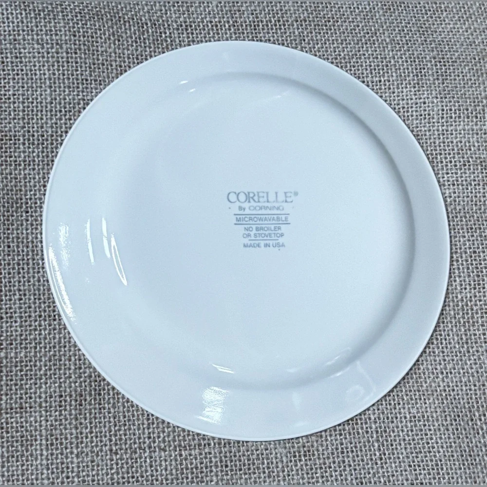 Vintage Corelle Red Plaid Dessert Plate Set 7 Inch Cottage Core Farmhouse Rustic